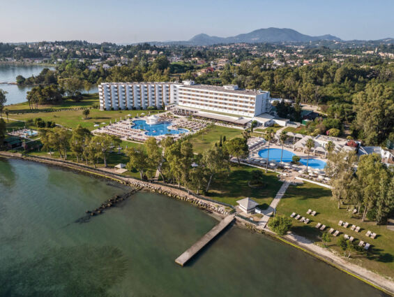 Corfu Blu Beach Hotel aerial view