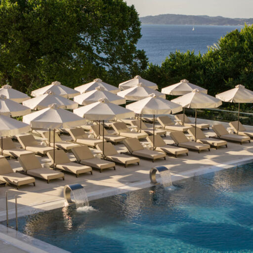 Valmar Corfu pool and sunbeds